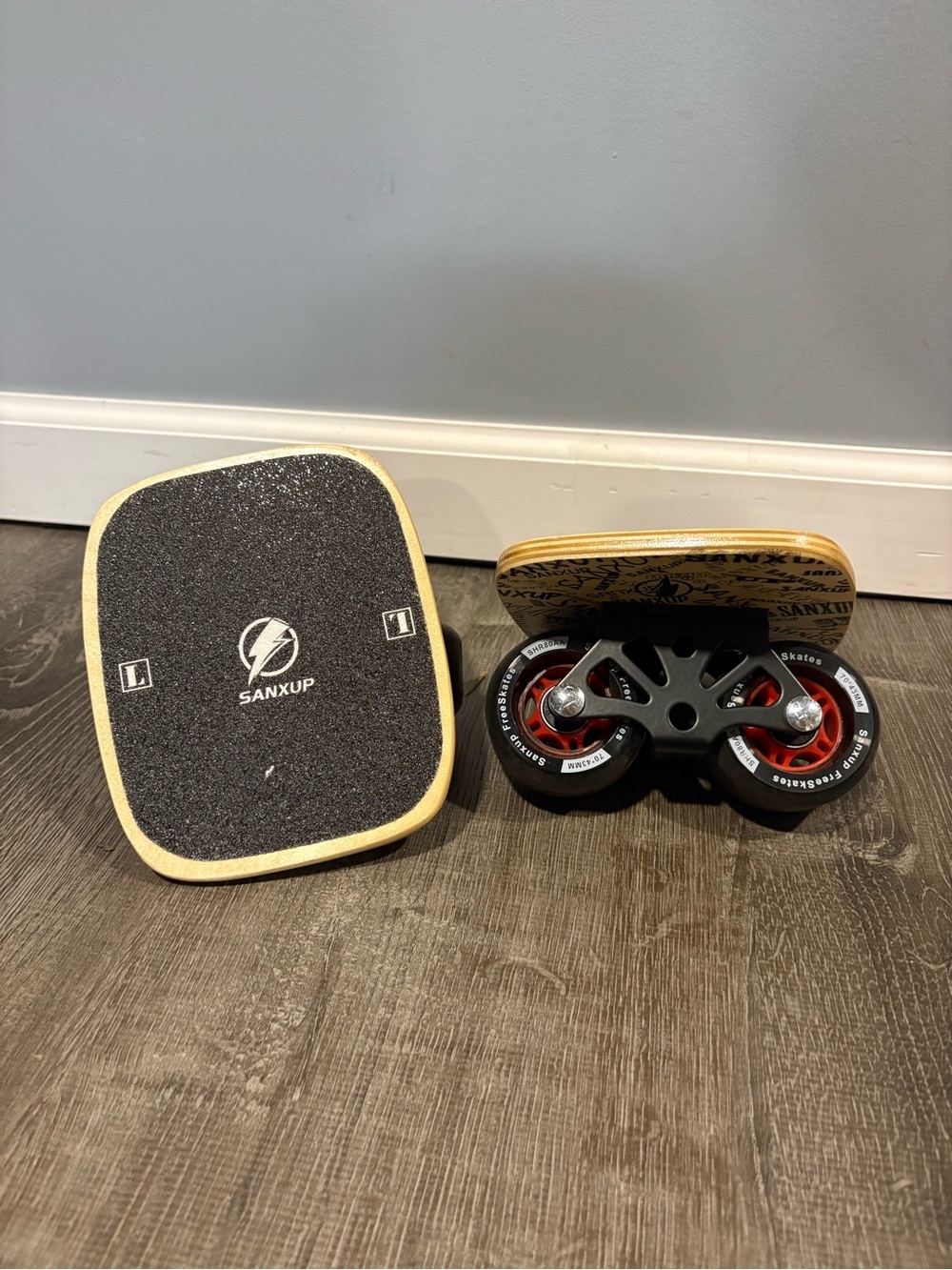 FreeSkates Portable Roller Road Drift Skates Plate, with Aluminum Alloy Deck